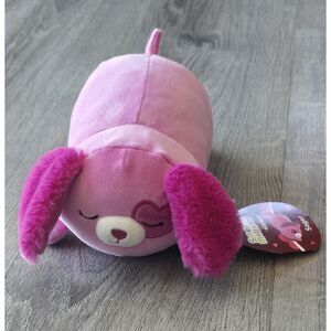 NEW Squishmallows Sleepamallows 8" SAGER dog Valentines Day!